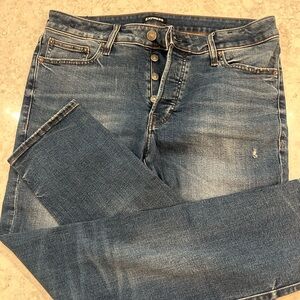 Express Men's Slim Fit Jeans in Classic Blue